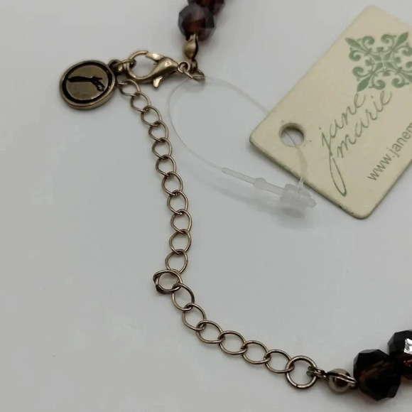 Jane Marie Topaz Natural Stone Beaded Necklace 16" - Picture 6 of 8